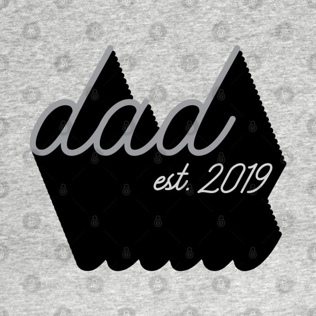 Dad Est 2019 | Cool Vintage Design for New Fathers by YourGoods